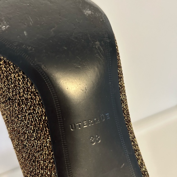 Booties Lycra and suede with kitty heels by Uterque, made in Spain - Picture 6 of 6